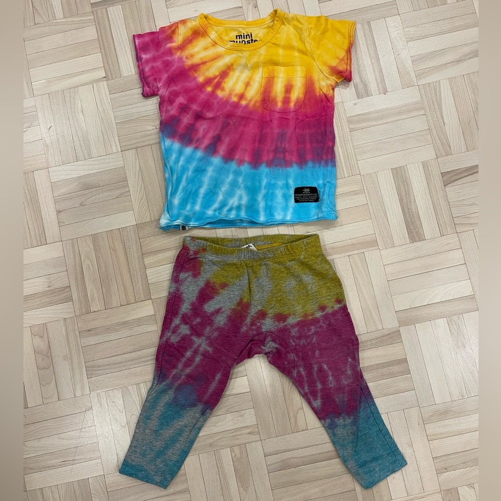 Munster kids T-shirt and pant outfit 12-18 months